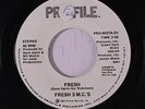 rare Rap Hip-Hop 45 FRESH 3 M.C.'S fresh PROFILE Hear