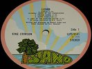 KING CRIMSON - LIZARD - 1st UK PINK RIM PRESS with A-2U B-2U MATRICES