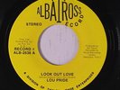 rare Northern Soul 45 LOU PRIDE look out love ALBATROSS