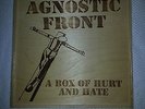 Agnostic Front - A Box of Hurt & Hate  Super Rare *FREE SHIPPING