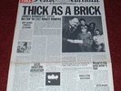 JETHRO TULL Thick As A Brick LP 1972 CHRYSALIS 1st Press NEWSPAPER COVER