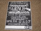 ORIGINAL / VINTAGE MAN IS A BASTARD / DYSTOPIA  PHOBIA CRUST PUNK FLYER / FLYERS