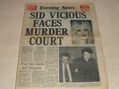 SID VICIOUS  ORIG COMPLETE NEWSPAPER OCT 13 1978 PUNK SEX PISTOLS NANCY