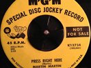PSYCH/MOD/FUZZ 45 - Martin Martin - Press Right Here/Silly Poor Soul - MGM NM