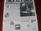 JETHRO TULL THICK AS A BRICK PECKO/PORKY LP ALBUM NEWSPAPER 1st PRESSING CHR1003
