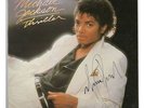 MICHAEL JACKSON - THRILLER - SIGNED BY ARTIST - VINYL LP SLEEVE ONLY - ORIGINAL