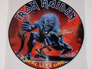 Iron Maiden 'A Real Live One' Brazil Pressing LP Picture Disc Blue Rim V.Rare NM