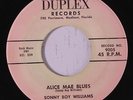 rare Blues 45 SONNY BOY WILLIAMS on DUPLEX Listen