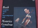 MAURICE GENDRON - BACH Complete Cello Suites - 3 LP BOX Philips STEREO