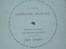 EMMANUEL KOCH - LEMAIRE / BACH musical offering /  ALPHA CL 3009