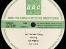 GENESIS Original BBC TRANSCRIPTION Live Concert LP ABSOLUTELY ORIGINAL 1978