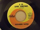 ALEXANDER PATTEN A LIL’ LOVIN’ SOMETIMES CAPITOL RECORDS