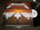 METALLICA-LP-ORIG 1986-MASTER OF PUPPETS-GOLD STAMP-PROMO-WHITE LBL/ METAL ROCK