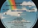 Budgie - 'Never Turn Your Back On A Friend' UK MCA LP