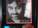 Andrea Bocelli Sentimento platinum US RIAA Award platin Schallplatte goldene