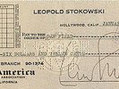 Check Signed by Leopold Stokowski 1942