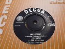 LEE CURTIS  45 rare decca 7 lets stomp BEAT  EX minus   CRISP plays nice 