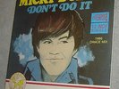 Mickey Dolenz Don't Do It 12 Inch 45 RPM Vinyl Single 4 Mixes Rare Domain
