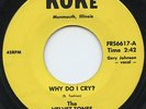 Rare Garage 45 - The Velvet-Tones - Why Do I Cry? - Koke #FRS6617 - HEAR - Mint-