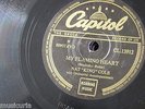 78rpm NAT KING COLE my flaming heart / mother nature & father time