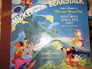RARE MICKEY MOUSE AND THE BEANSTALK 3 RECORD STORYBOOK WALT DISNEY ANIMATED 1947