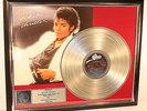 Michael Jackson, Thriller, LP mit Cover, Platin Record Schallplatte, Award, gold
