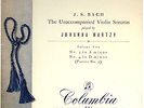 BACH Violin Sonatas 3/4 MARTZY EMI 33CX 1287 Blue/gold UK Original LP