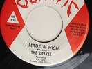 The Drakes DOO WOP 45 I Made A Wish / Ole King Cole on Olimpic Label HEAR #BB103