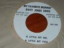 MY FAVORITE MONKEE DAVY JONES SINGS PROMO ONLY 45 MONKEES beat mod fuzz HEAR