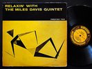 MILES DAVIS Relaxin' LP PRESTIGE 7129 US '58 W.50th NYC RVG MONO John Coltrane