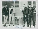 original 999 UK 1979 rare promo photo signed by 3 - great PUNK memorabilia