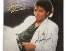 MICHAEL JACKSON - THRILLER - SIGNED BY ARTIST - VINYL LP SLEEVE ONLY - ORIGINAL