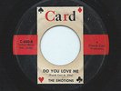 THE EMOTIONS 45RPM '62 CARD DO YOU LOVE ME RARE BLACK DOO WOP BALLAD VG TO VG+