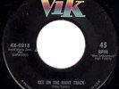 KILLER VIK ROCKABILLY BOP - JOE CLAY - GET ON THE RIGHT TRACK -ORIGINAL 45' rpm