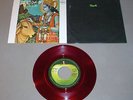 RADHA KRISHNA TEMPLE 45 RPM & SLEEVE Govinda Japan Red Vinyl Wax George Harrison