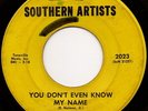 Northern Soul 45 THE HY-TONES You Don't Even Know My Name SOUTHERN ARTISTS hear