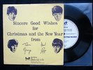 BEATLES FIRST CHRISTMAS RECORD   EXCELLENT 1963 FAN CLUB FLEXI   FOLD OUT SLEEVE