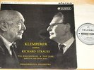 KLEMPERER CONDUCTS RICHARD STRAUSS  UK COLUMBIA SAX 2367 LP   SILVER & TURQUOISE