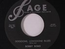 BOBBY BOBO: Doggone, Longgone Blues / Stamps 45 rare Rockabilly