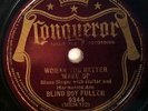 BLIND BOY FULLER woman you better/it doesn't matter 78 rpm conqueror 9344 BLUES
