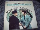 MINT 5LP RUBINSTEIN BEETHOVEN THE PIANO CONCERTOS & BARENBOIM LPO RCA 1ED STEREO
