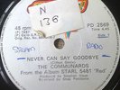 THE COMMUNARDS ,   ZIMBABWE PRESSING , NEVER CAN SAY GOODBYE , EX PLUS
