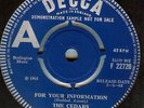 THE CEDARS*FOR YOUR INFORMATION*DEMO*PSYCH*LISTEN TO IT