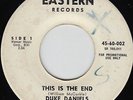 Duke Daniels - This Is The End - Beat Ballad Popcorn Northern Soul - 7