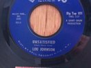 Lou Johnson northern soul 45 Unsatisfied on Bigtop EX w/ jukebox strip