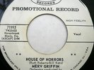 Rare Popcorn Mod MERV GRIFFIN House Of Horrors & Pretty Girl 45 Mercury  PROMO