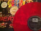 BEATLES SGT PEPPER'S RED VINYL PARLOPHONE AUSTRALIA WITHDRAWN SINGLE COVER MONO
