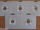 JAMES BROWN & THE FAMOUS FLAMES-5 Rare Radio Station Promo 45's Up For Bid-FUNK