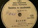 QUEEN-TOP RARE WE ARE THE CHAMPIONS  CHILEAN TOP RARE SINGLE  EX+, WHITE LABEL