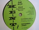 SEPTEMBER JONES -STUTTERING SAM -100 CLUB ANNIVERSARY SINGLE - MINT-